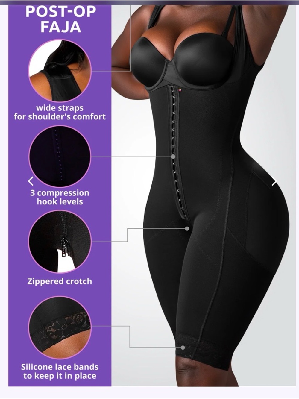 Snatched body  Faja Sculpting Shapewear post surgery stage 1 brand new